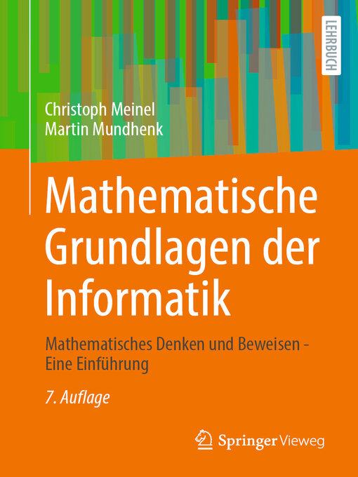 Title details for Mathematische Grundlagen der Informatik by Christoph Meinel - Available